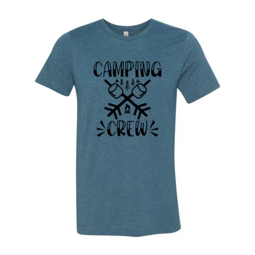 Camping Crew Marshmallow Tee - minbolu -