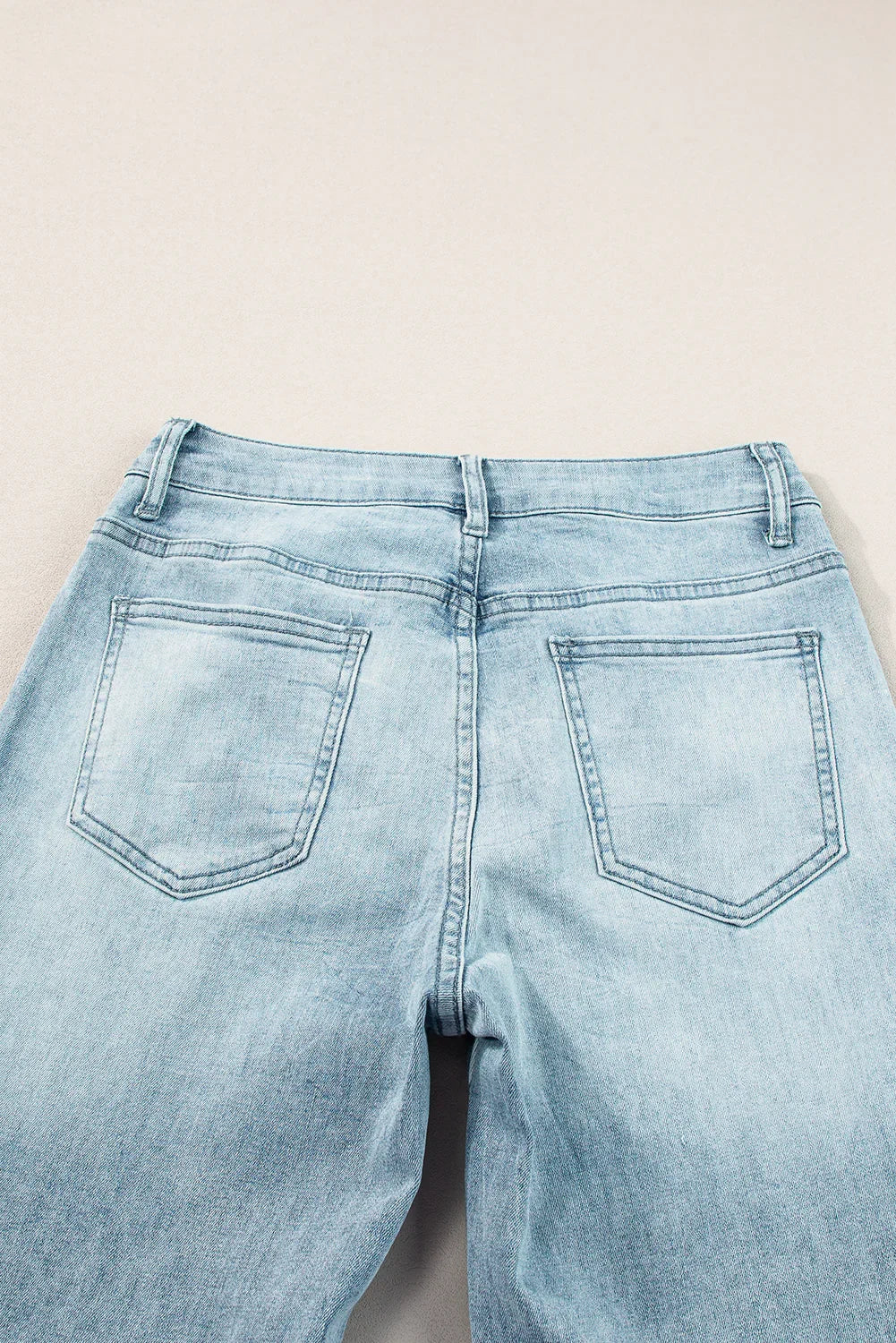 Wide Leg Jeans with Pockets - Comfort & Style - minbolu -