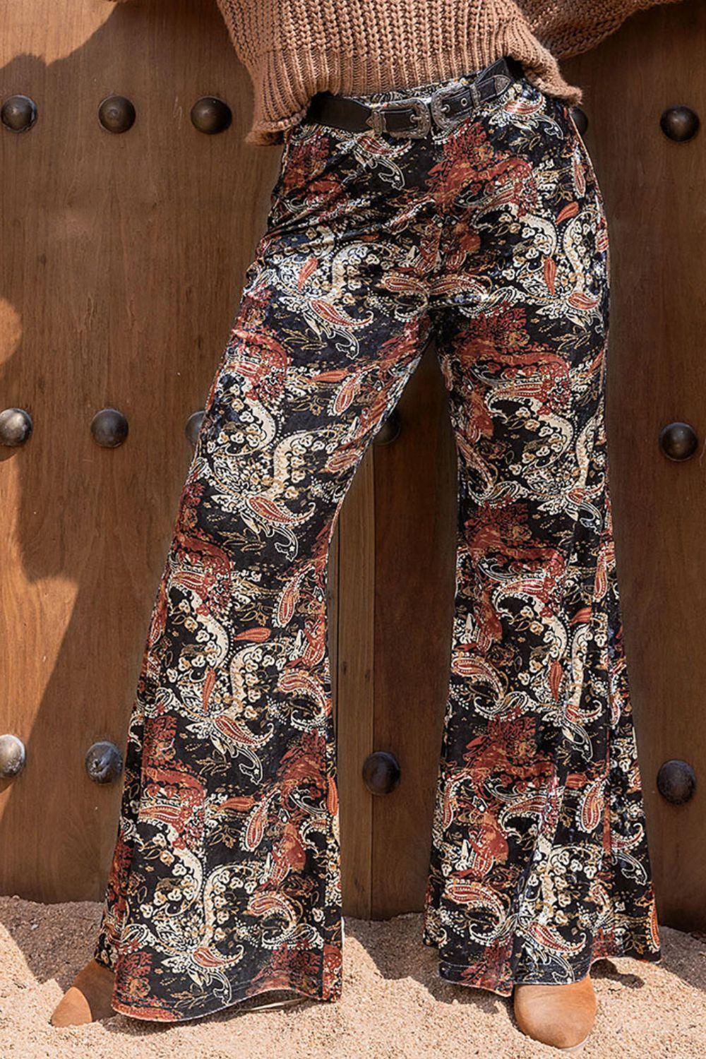 Bohemian Plus Size Wide Leg Pants - minbolu -