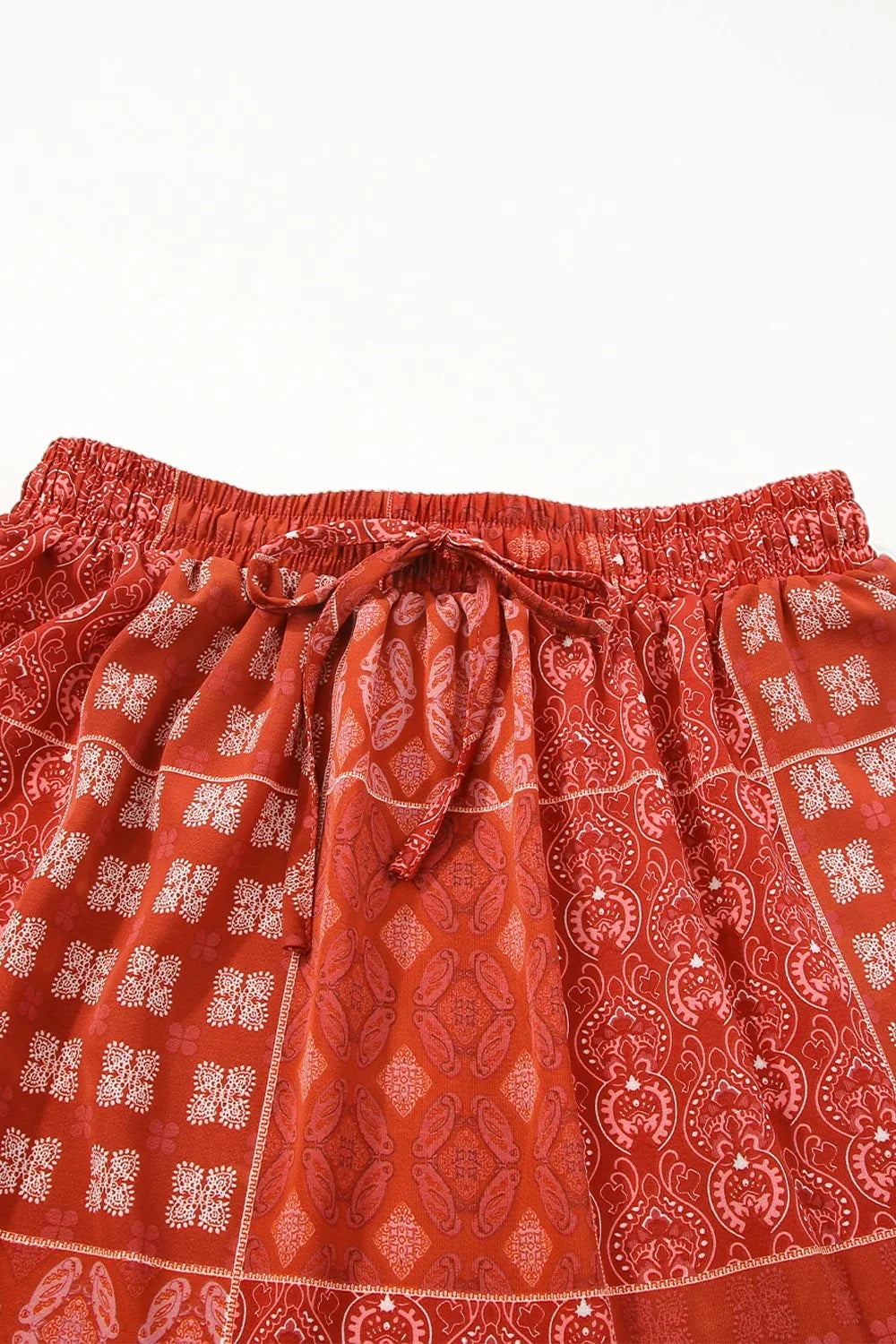 Printed Drawstring Midi Skirt - Stylish & Comfortable - minbolu -