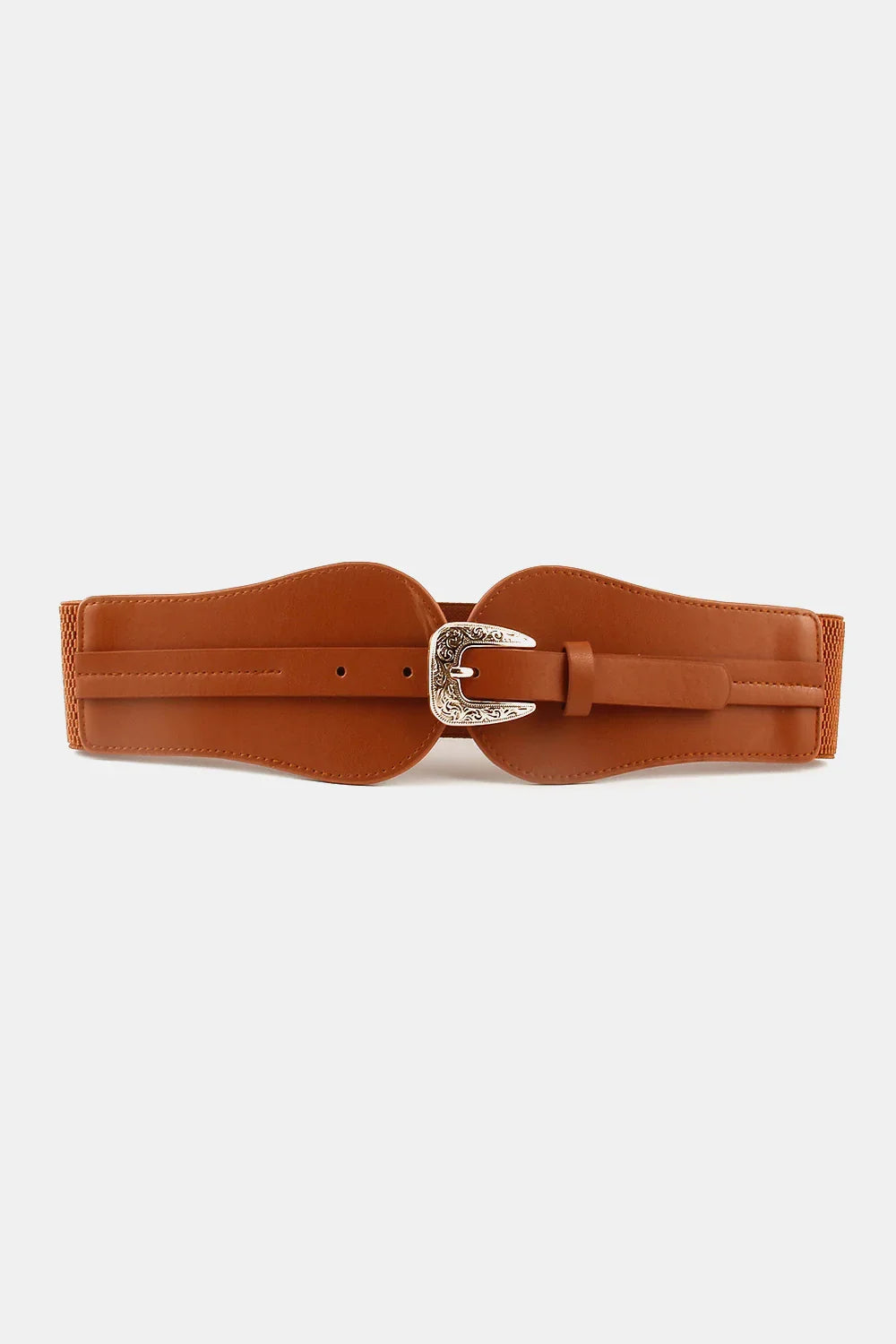 Wide Elastic Belt Alloy Buckle - minbolu -
