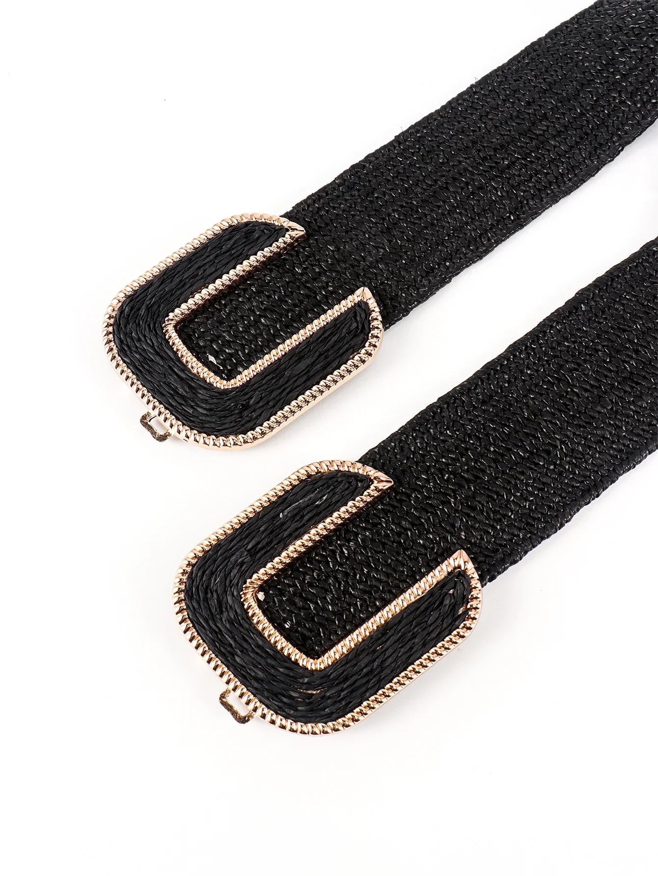 Wide Braid Belt - Stylish Polyester Belt - minbolu -