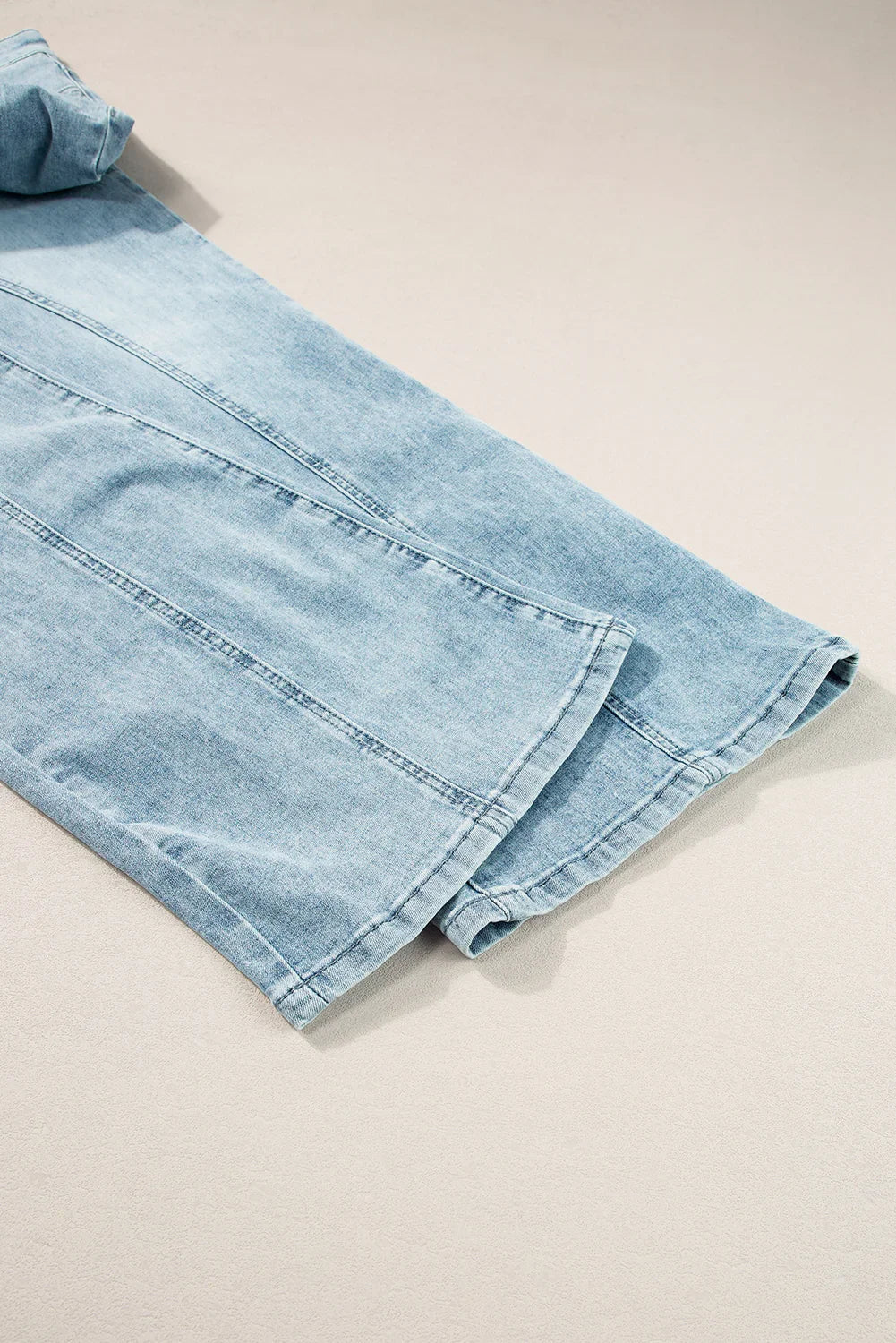 Wide Leg Jeans with Pockets - Comfort & Style - minbolu -