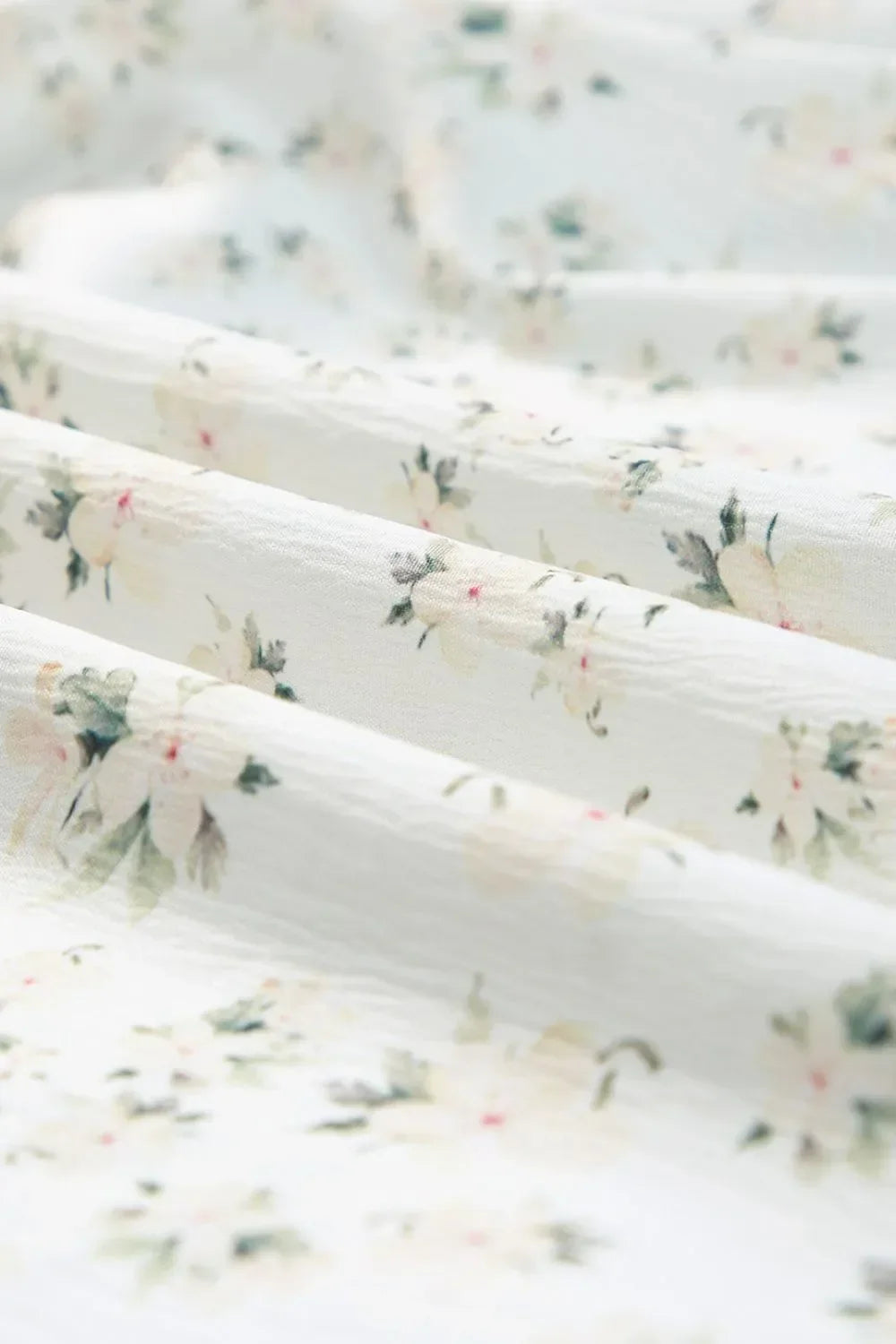 Floral Smocked Maxi Dress with Puff Sleeves - minbolu -