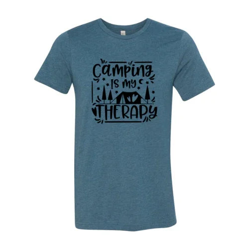 Camping Is My Therapy Shirt - minbolu -