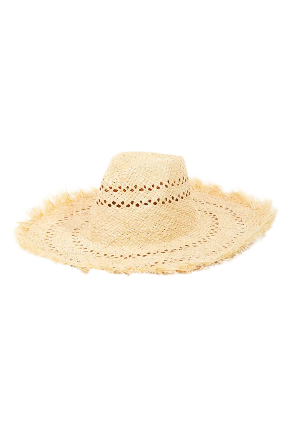Stylish Openwork Raw Hem Weave Hat - minbolu -