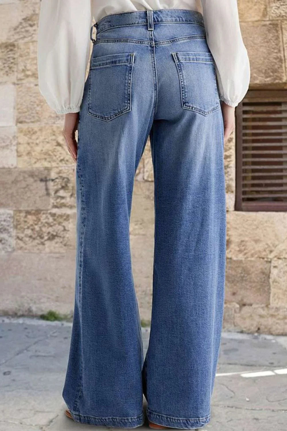 Embroidered Straight Leg Jeans - Stylish & Comfortable - minbolu -