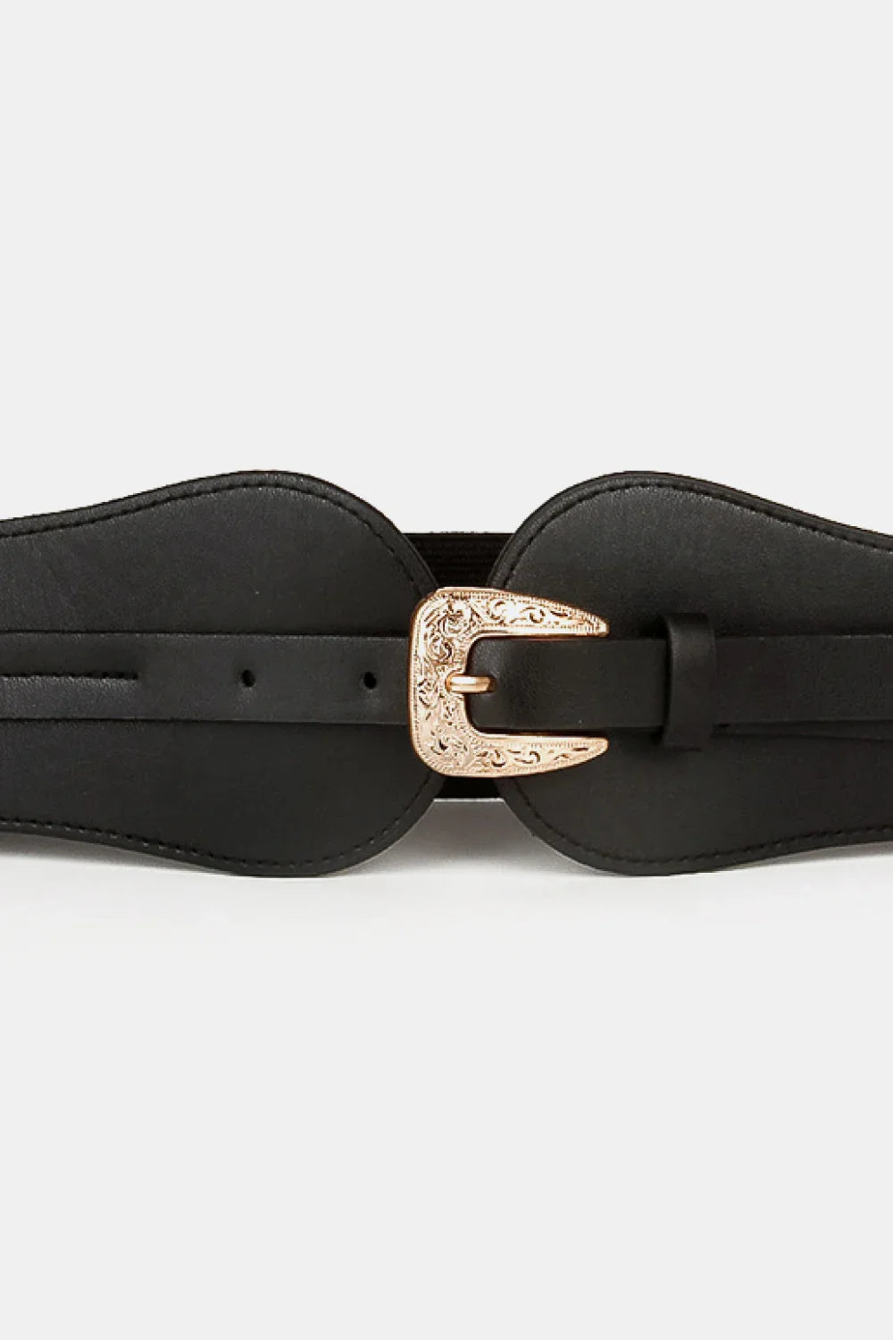 Wide Elastic Belt Alloy Buckle - minbolu -