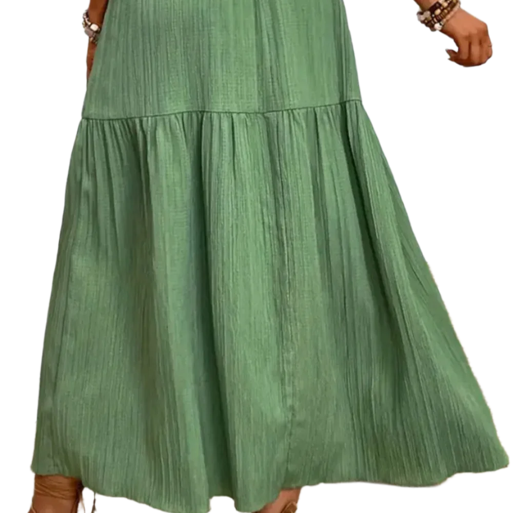 Frill Slit Skirt - Chic and Flattering Design - minbolu -