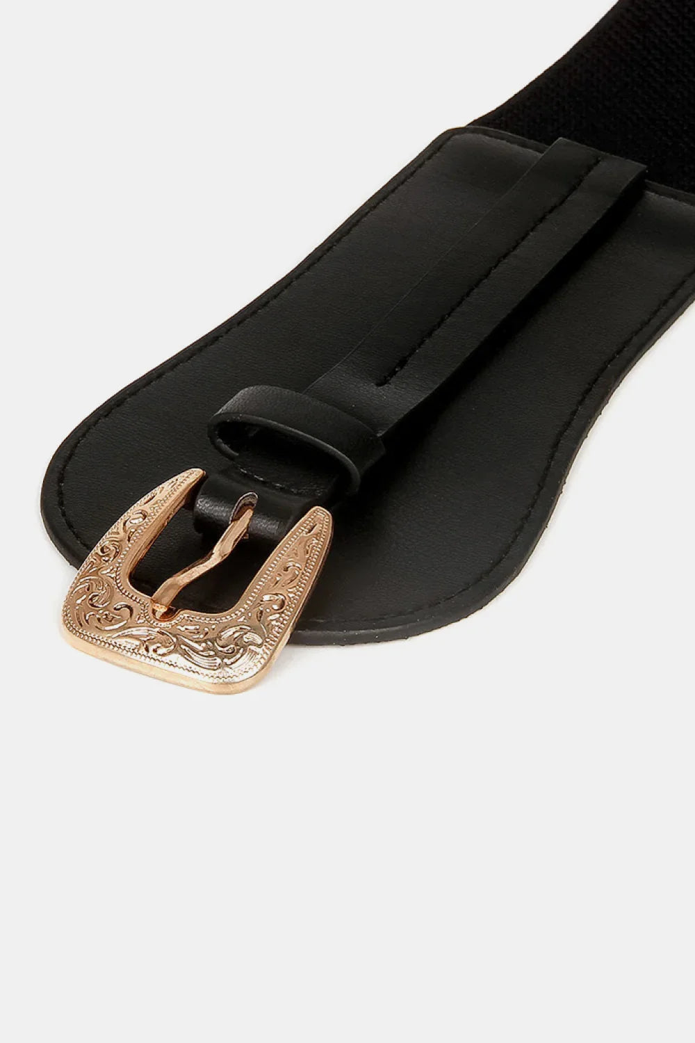 Wide Elastic Belt Alloy Buckle - minbolu -