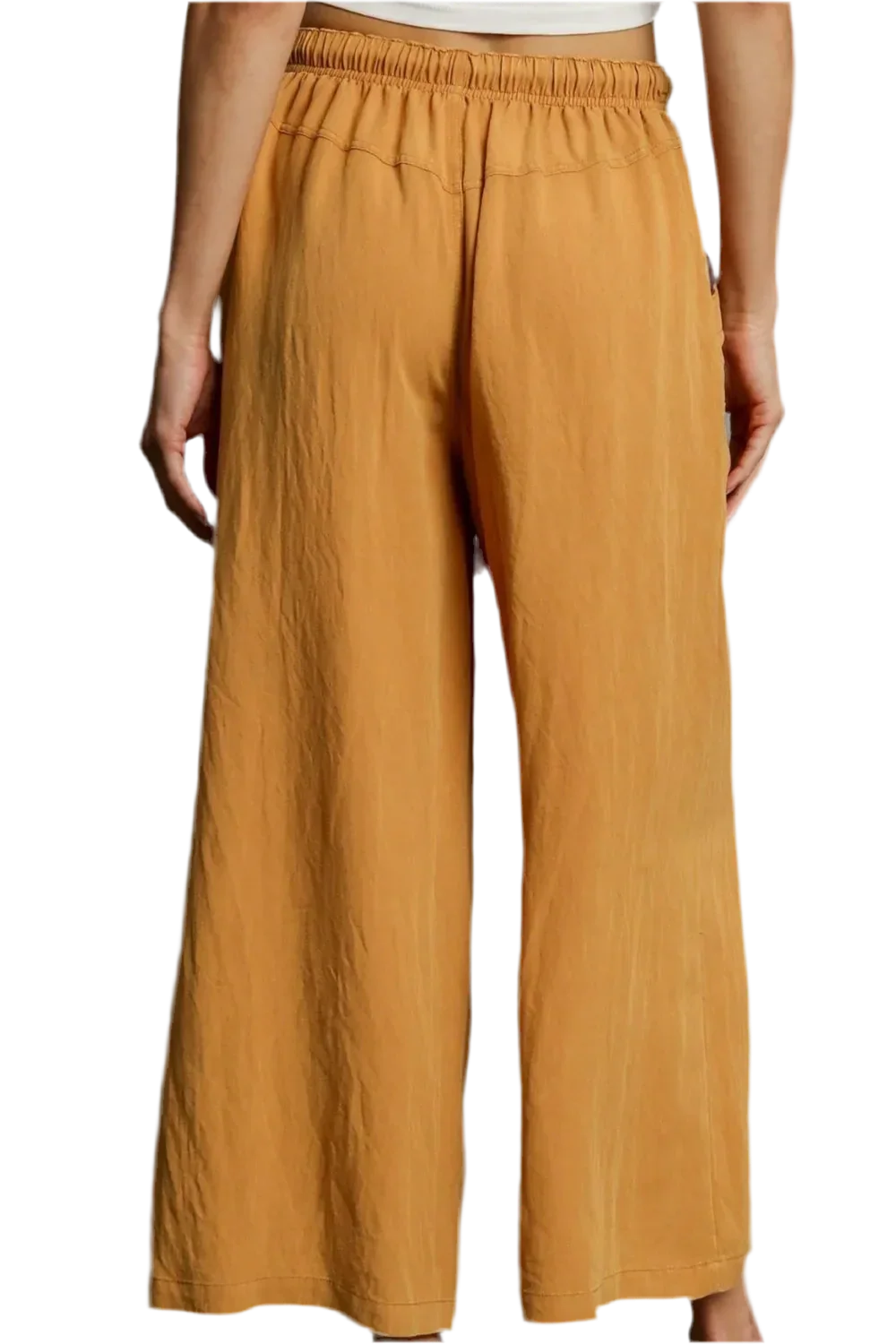 Umgee Wide Leg Rope Drawstring Pants | Plus Size - minbolu -