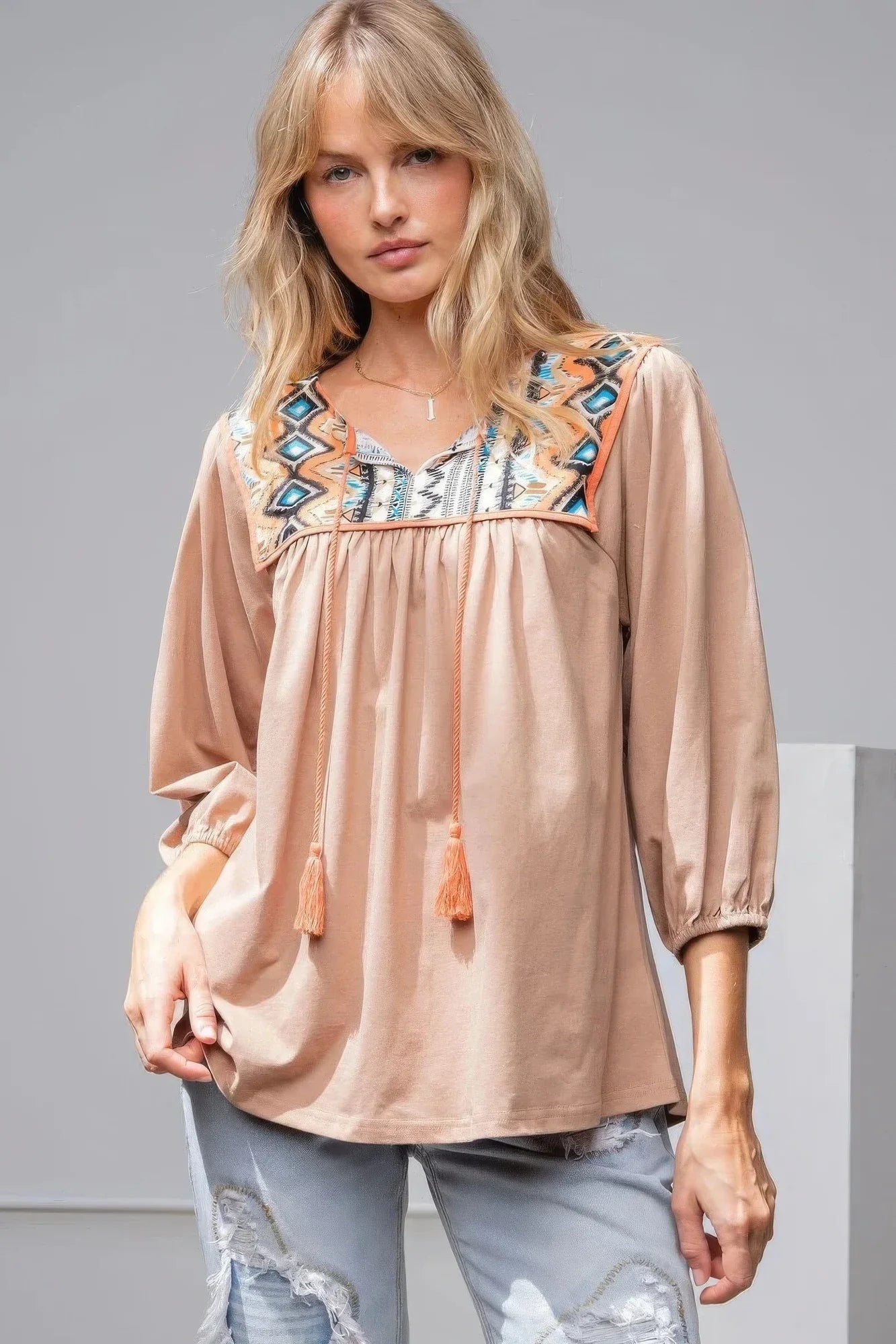 Loose Fit Cotton Top - minbolu -