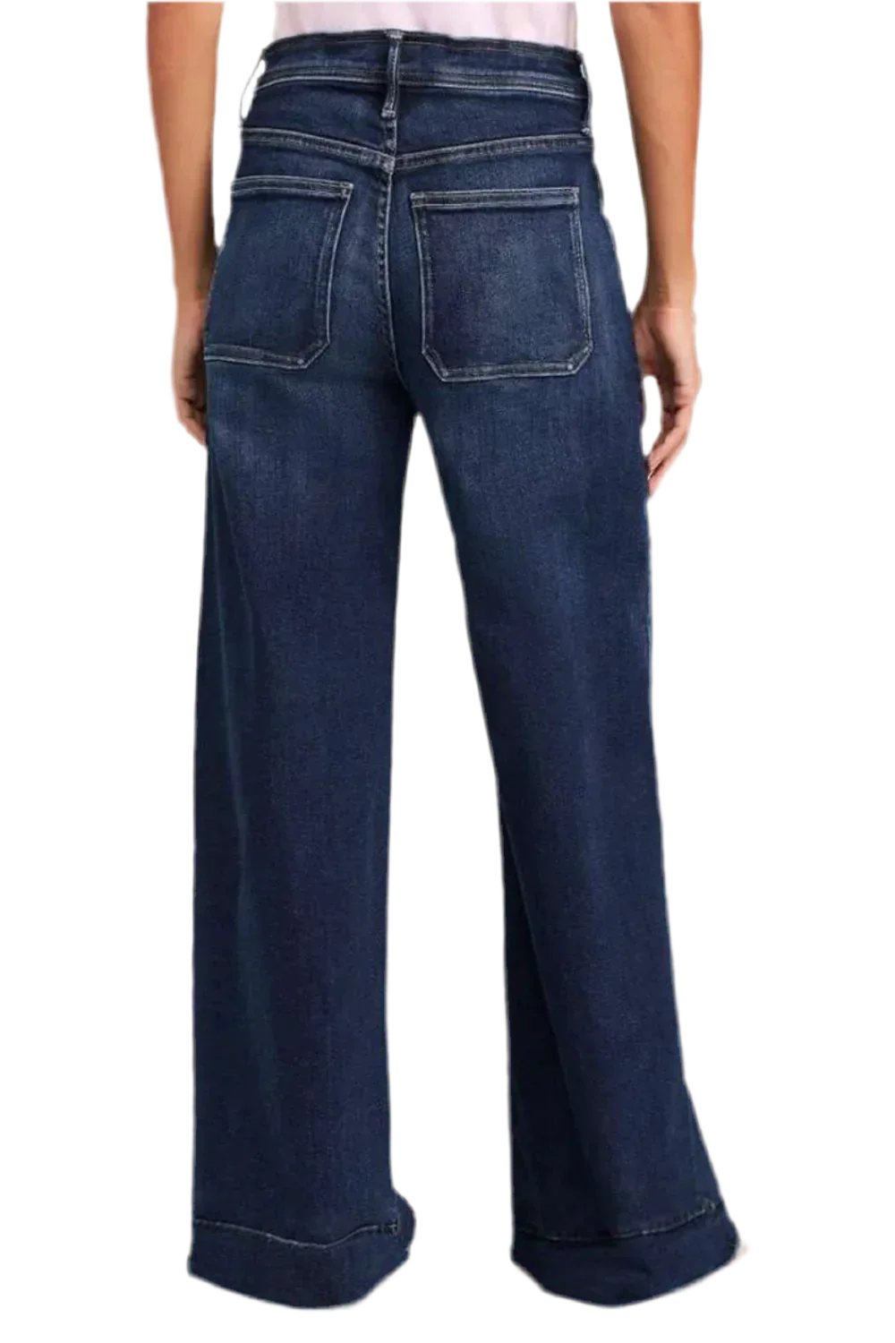 Wide Leg Jeans with Tie Waist - minbolu -