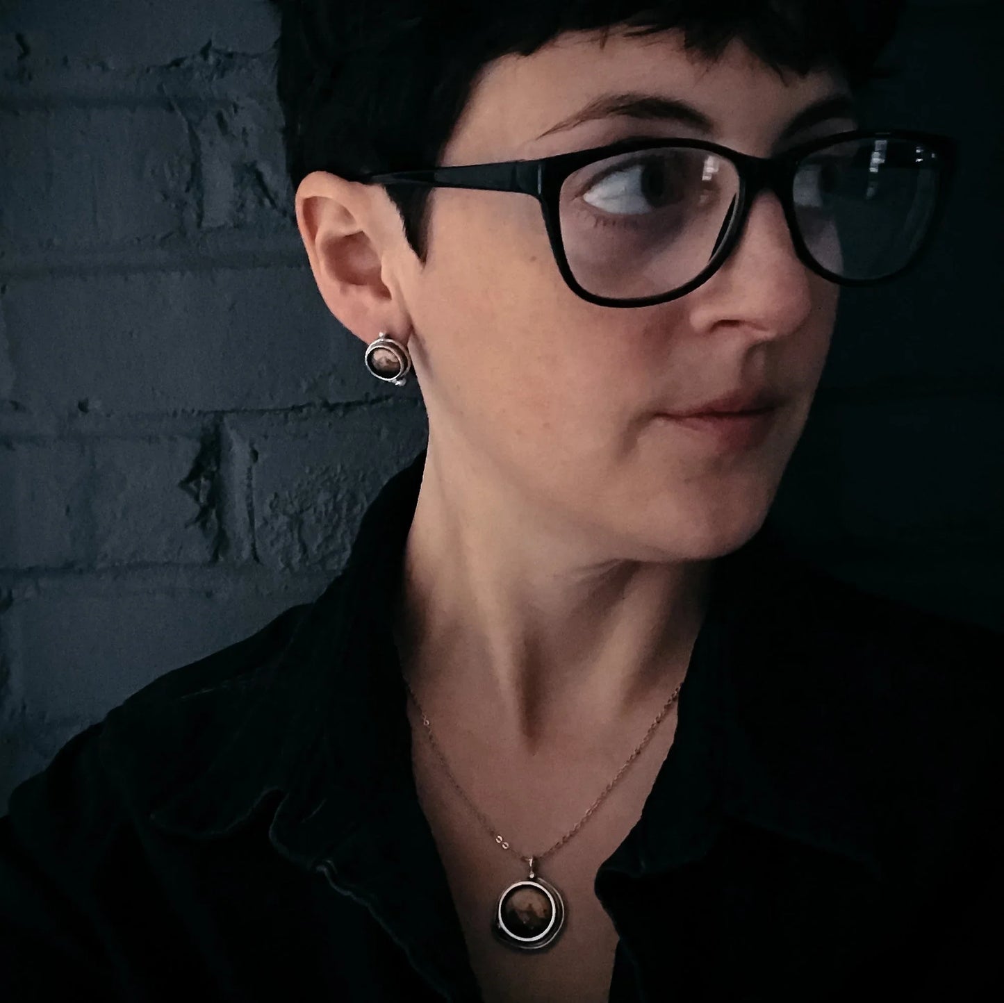 Mars and Moons Earrings - Stud or Leverback - minbolu -