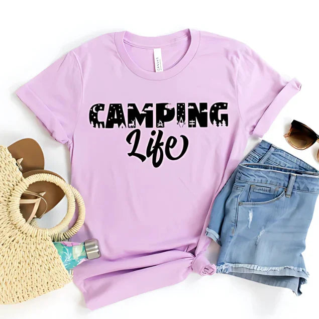 Camping Life T-shirt - minbolu -