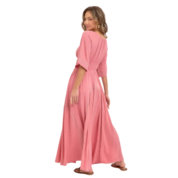 Romantic Flowy Maxi Dress - minbolu -