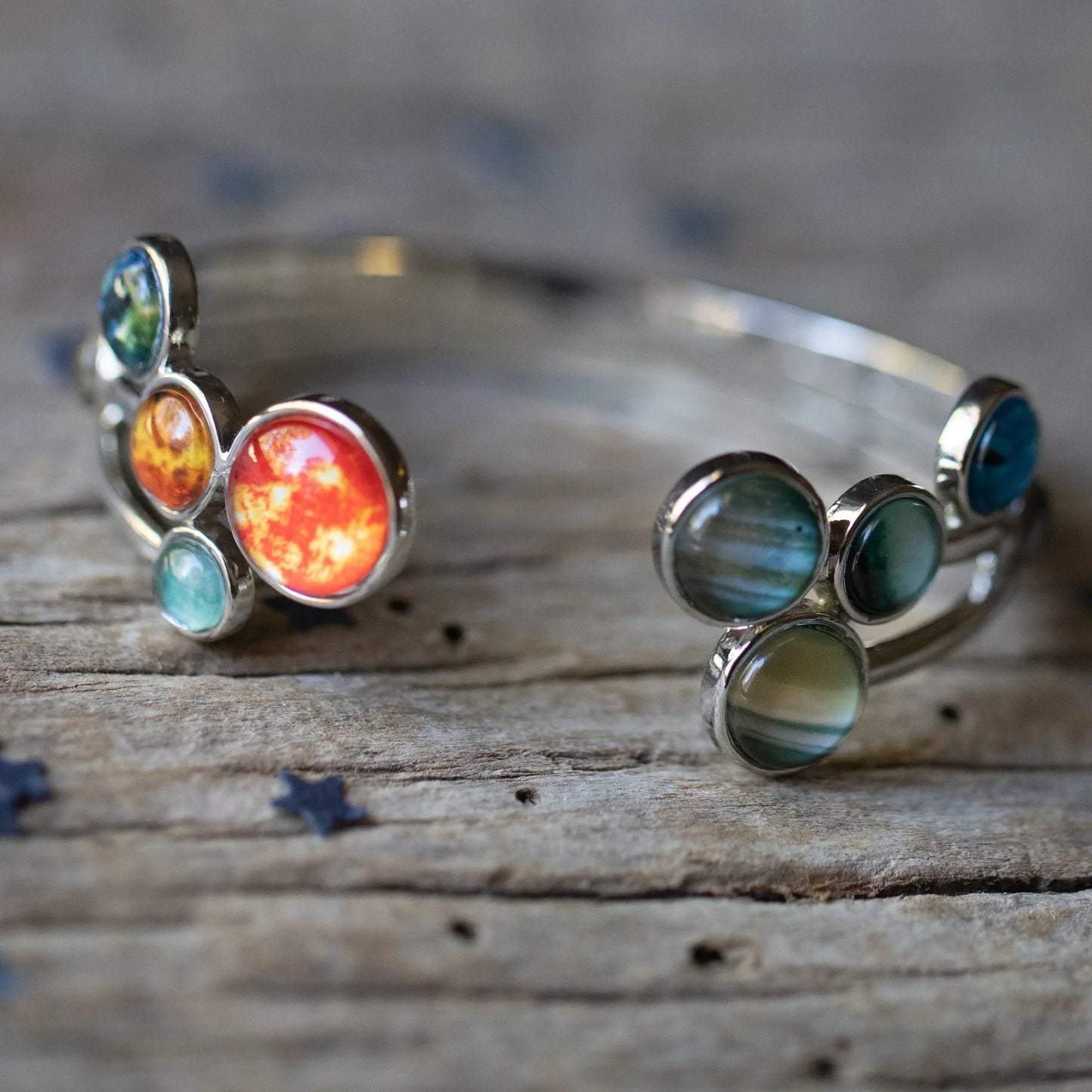 Open Solar System Cuff Bracelet - minbolu -