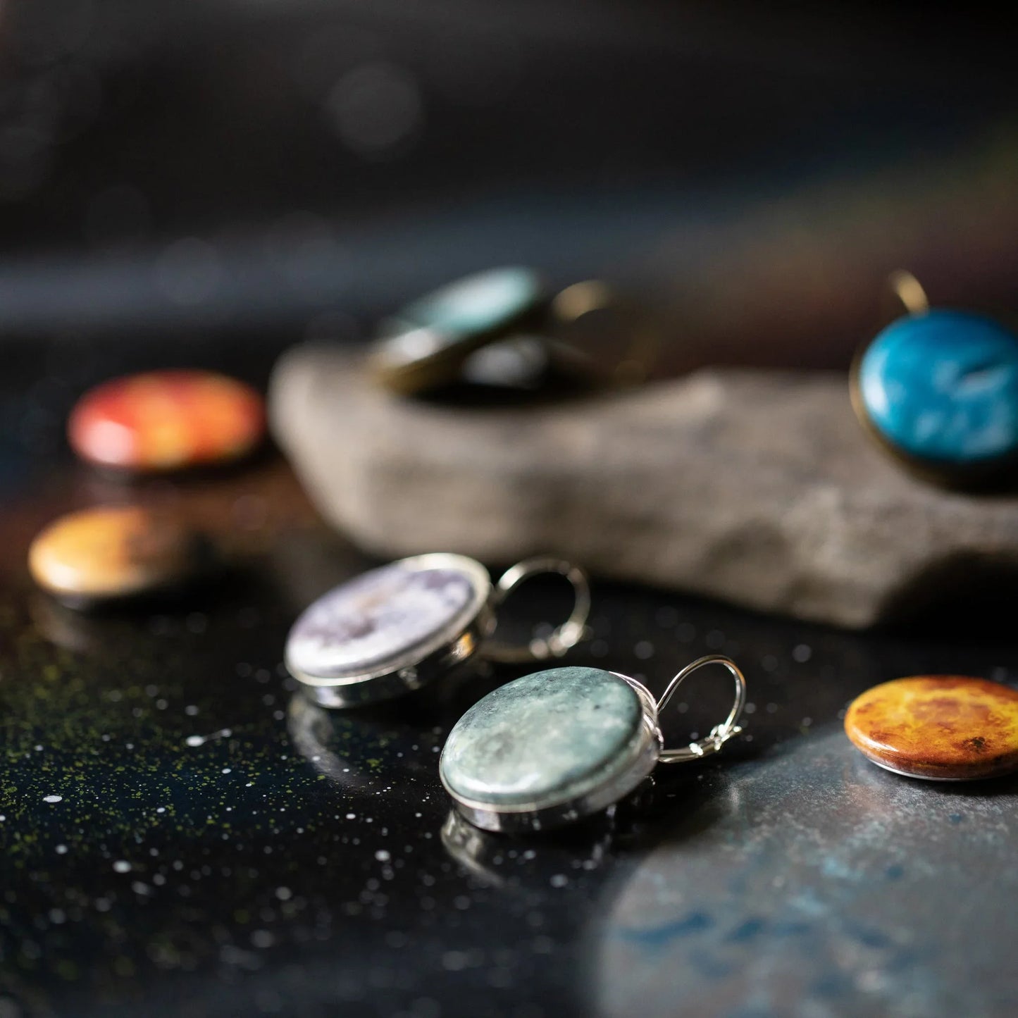 Interchangeable Solar System Earrings - minbolu -