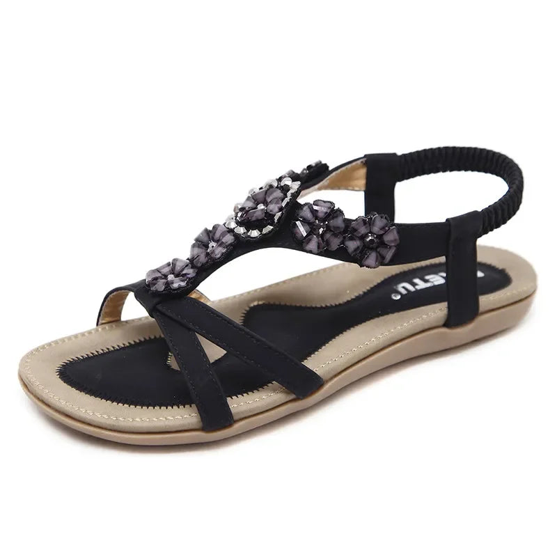 Open Toe Flats Sandals - Stylish & Comfortable - minbolu -