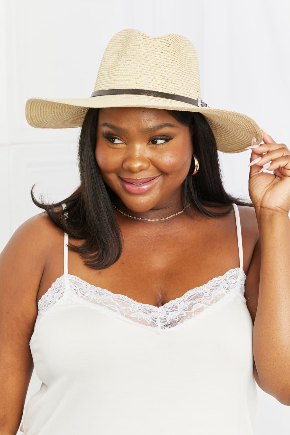 Fame Boho Straw Fedora Hat - Trendy & Stylish - minbolu -