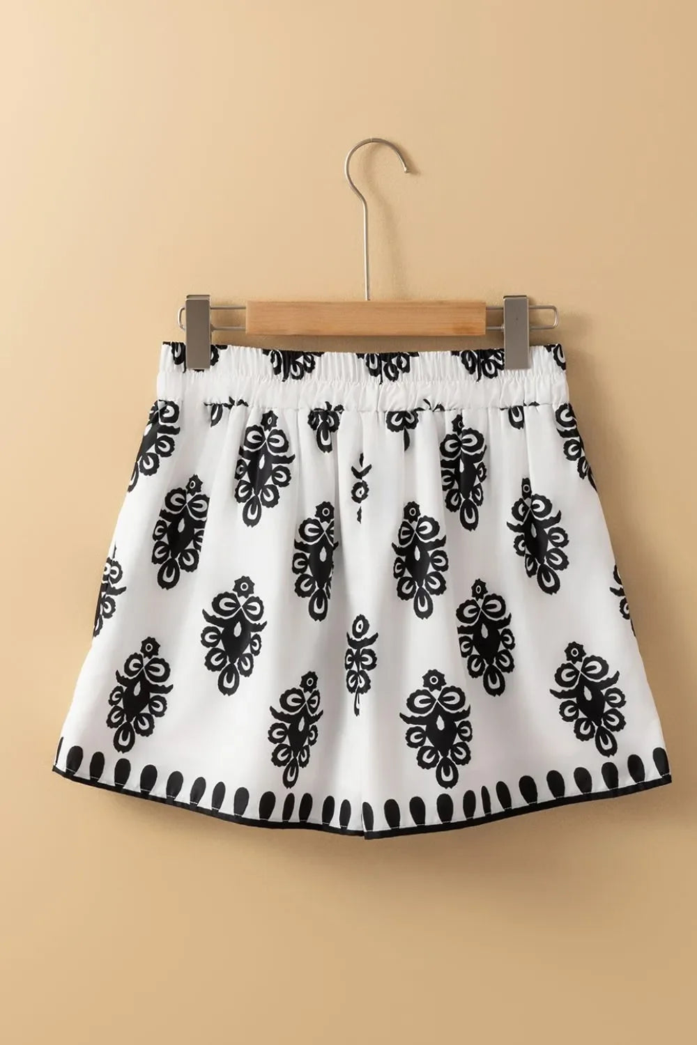Tied Printed Shorts - minbolu -