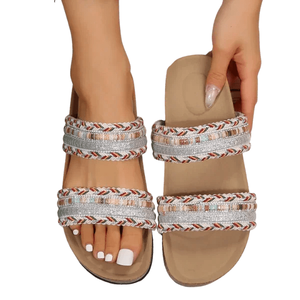 Bohemian Slides Platform Sandals - minbolu -