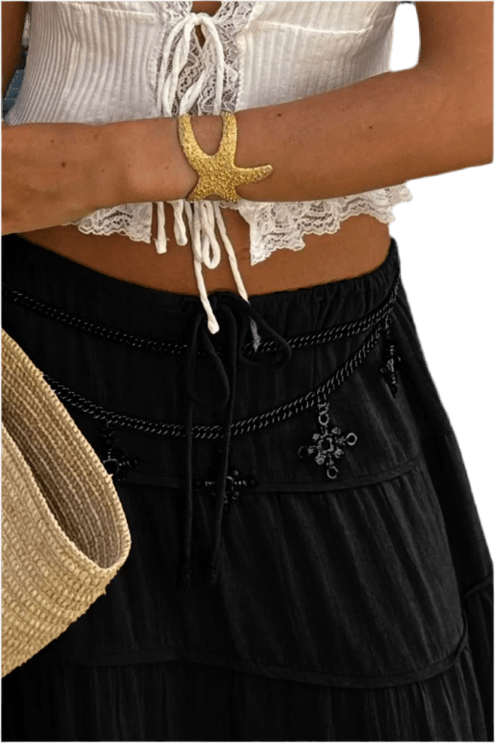 Boho Chic Tiered Maxi Skirt - Versatile & Stylish - minbolu