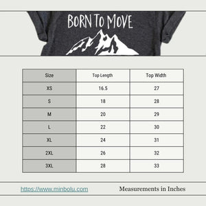 Born To Move Mountains Tee - minbolu -