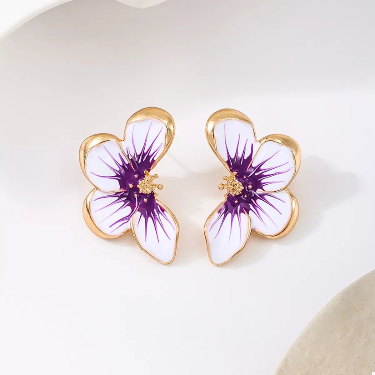 Butterfly Stud Earrings - minbolu -