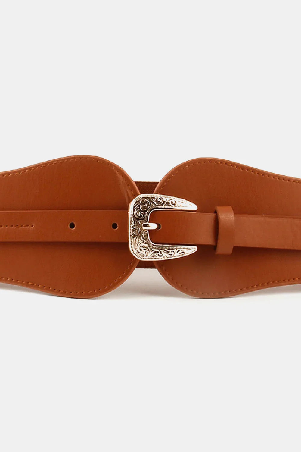 Wide Elastic Belt Alloy Buckle - minbolu -
