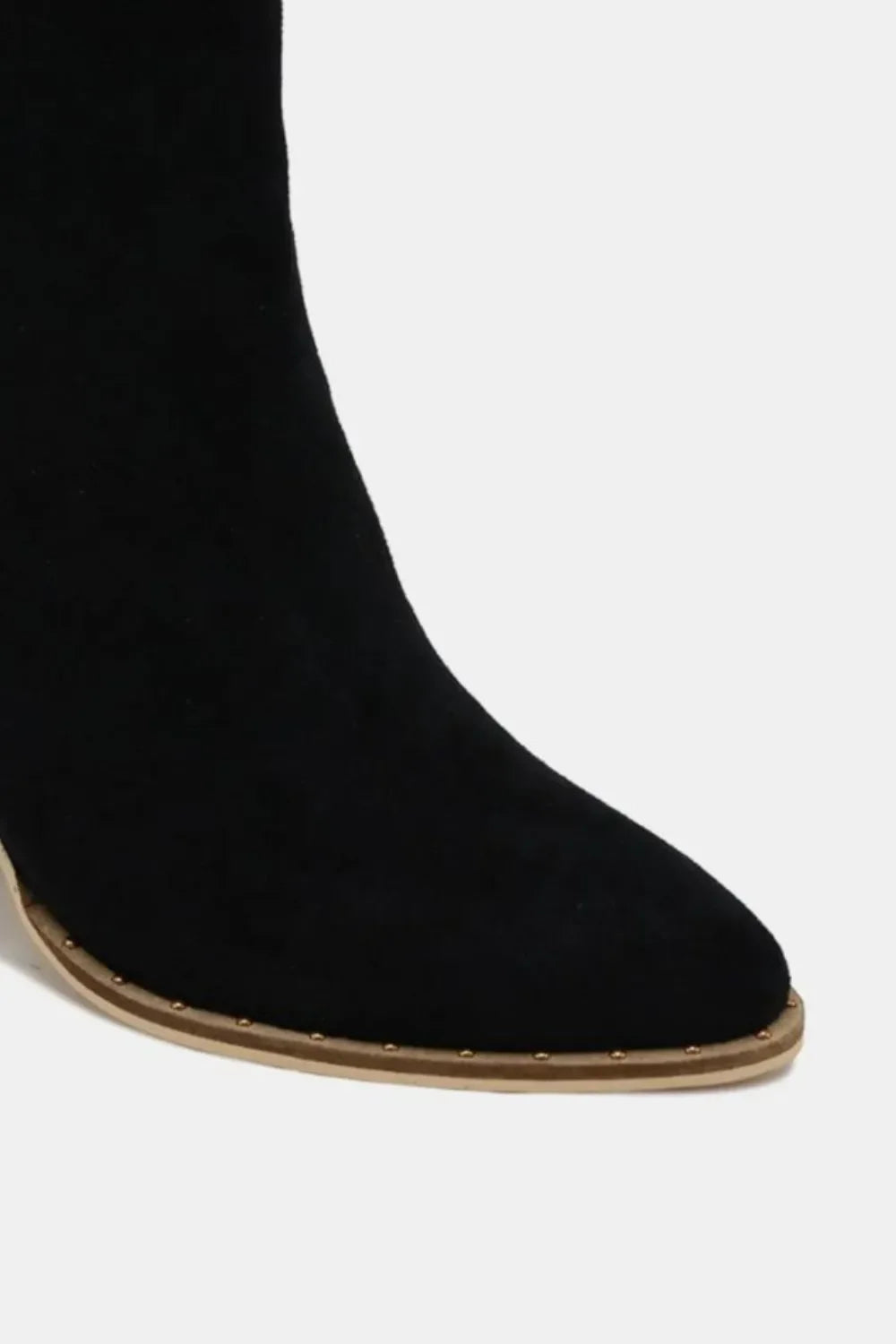 Boho Ankle Booties - Beast Fashion Faux Suede Point Toe Women's Booties - minbolu -
