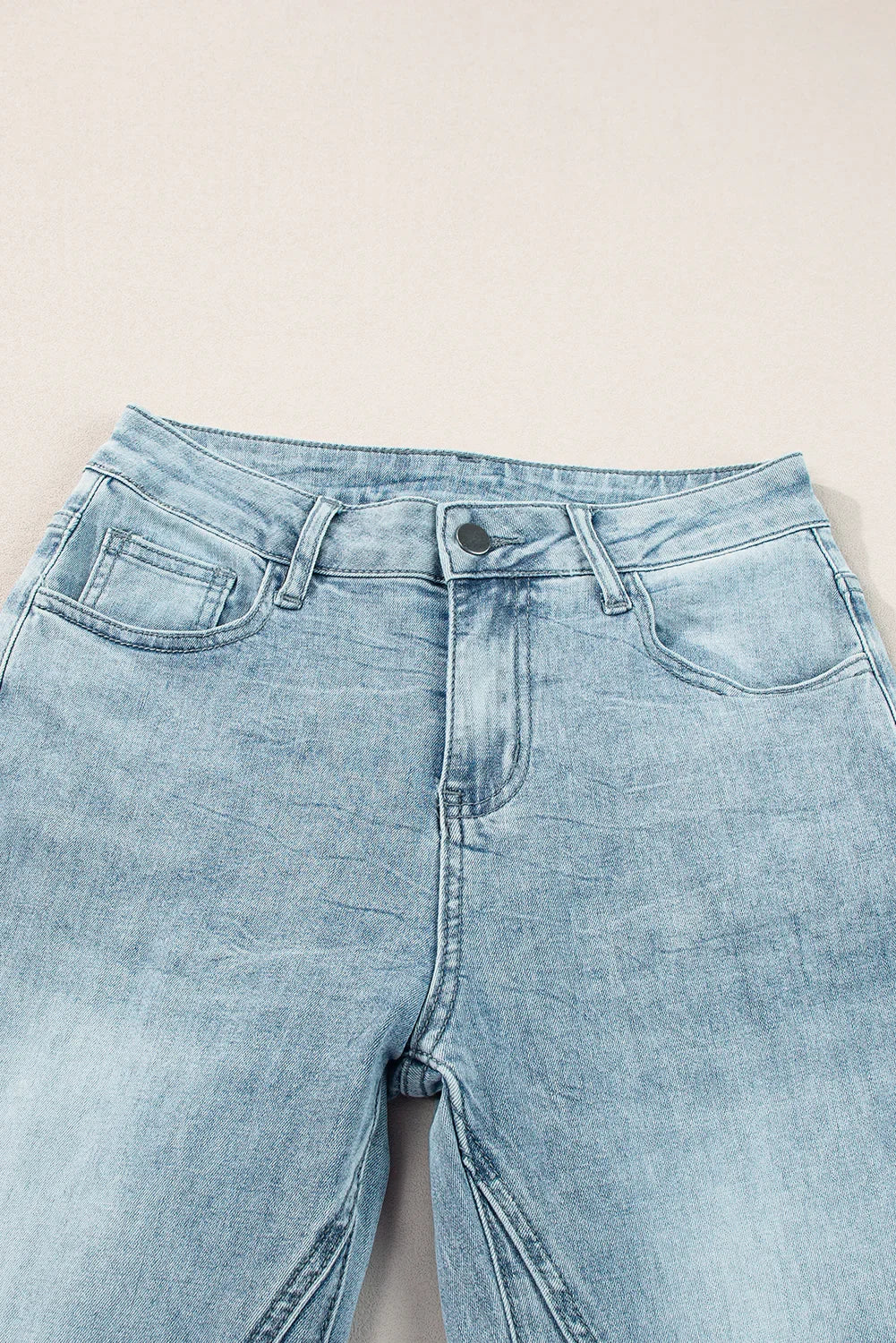 Wide Leg Jeans with Pockets - Comfort & Style - minbolu -
