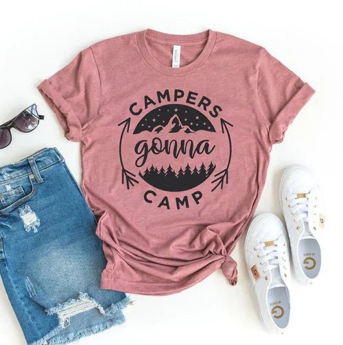 Campers Gonna Camp T-shirt - minbolu -