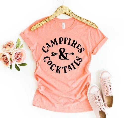 Campfires & Cocktails Shirt - minbolu