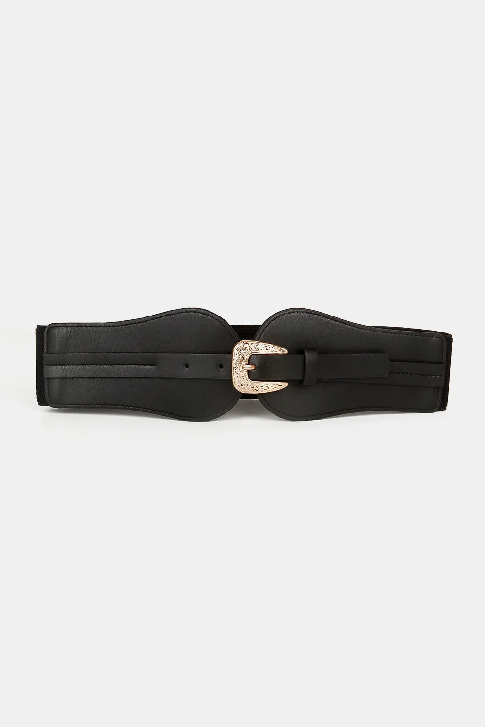 Wide Elastic Belt Alloy Buckle - minbolu -