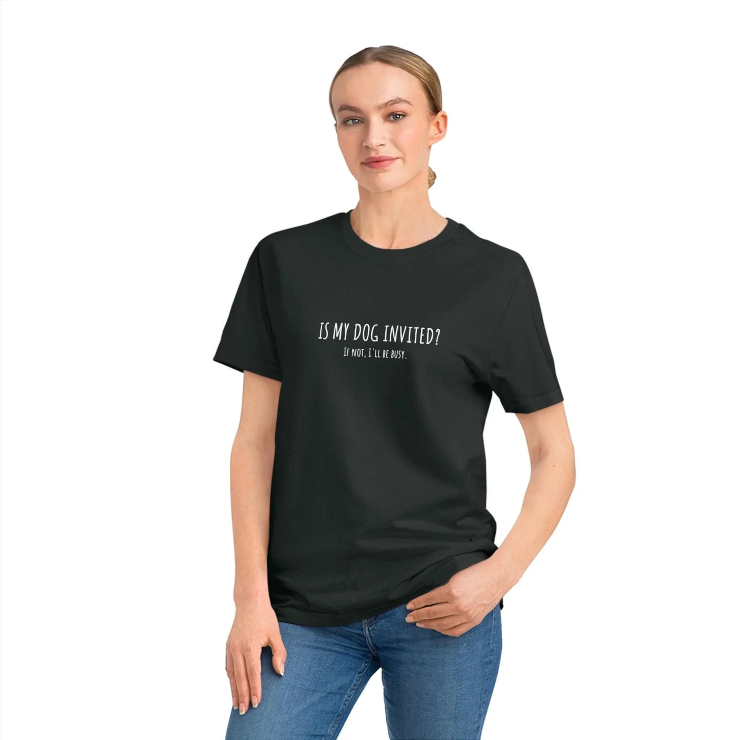 Funny Dog Lover T-Shirt - Is My Dog Invited? - minbolu -