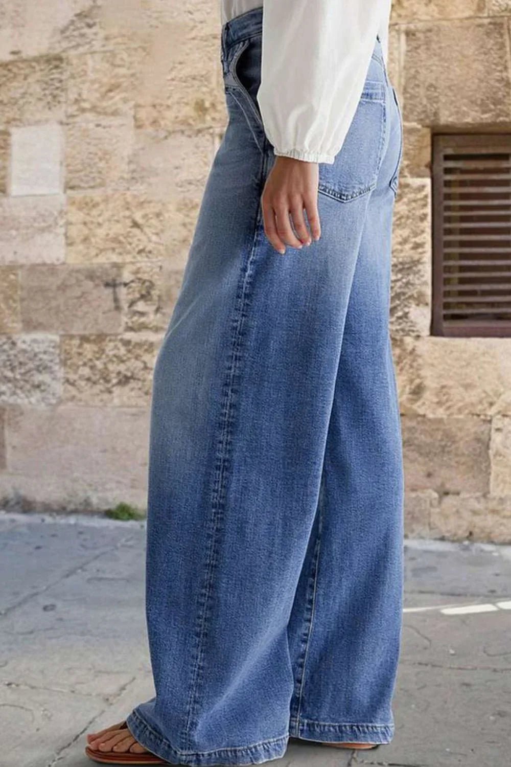 Embroidered Straight Leg Jeans - Stylish & Comfortable - minbolu