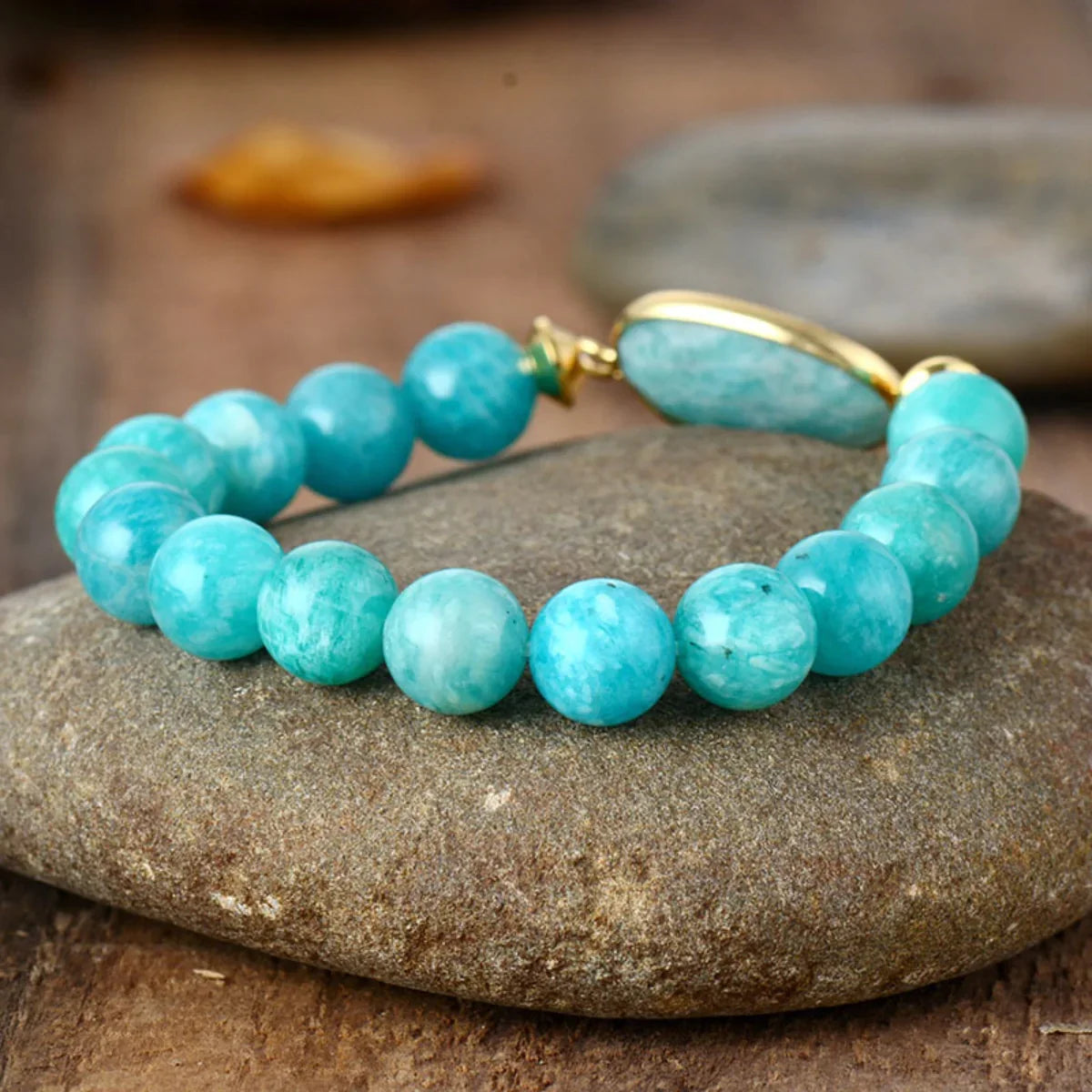 Unique Natural Stone Beaded Bracelet - minbolu -