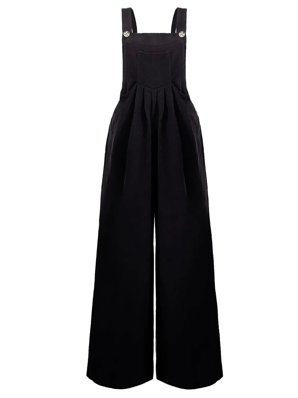 Full Size Square Neck Wide Strap Overalls - minbolu