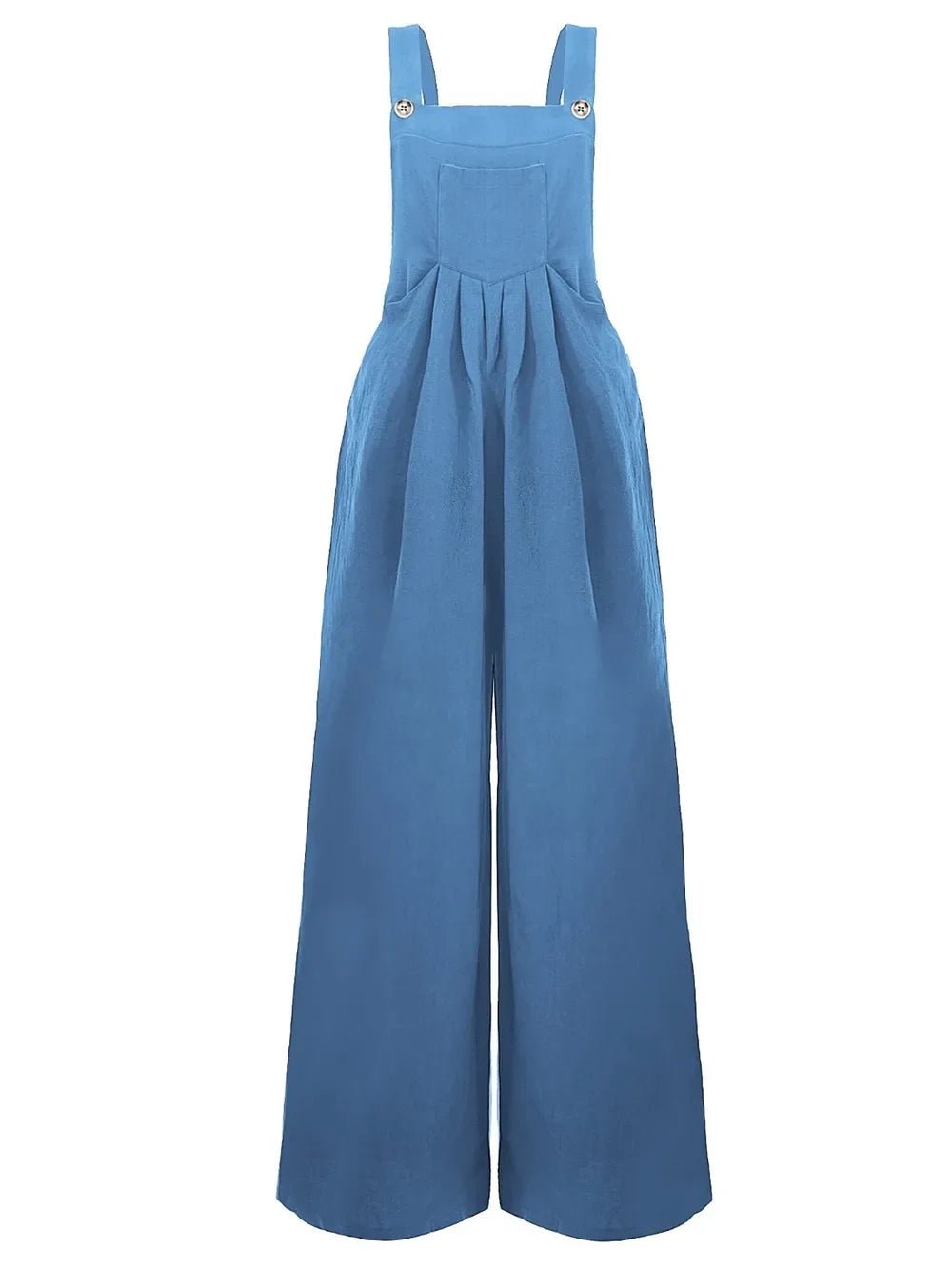 Full Size Square Neck Wide Strap Overalls - minbolu