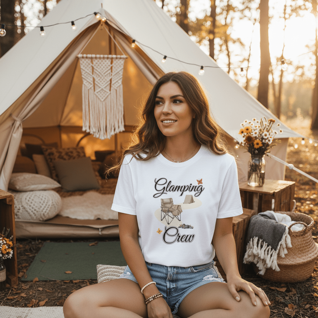 Glamping Crew T-Shirt Lifestyle Photo