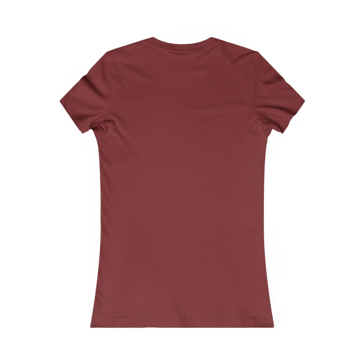 Maroon t-shirt on a white background