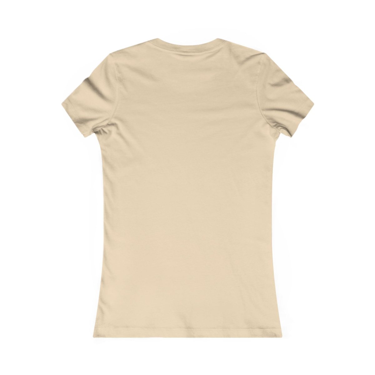 Beige t-shirt on a white background