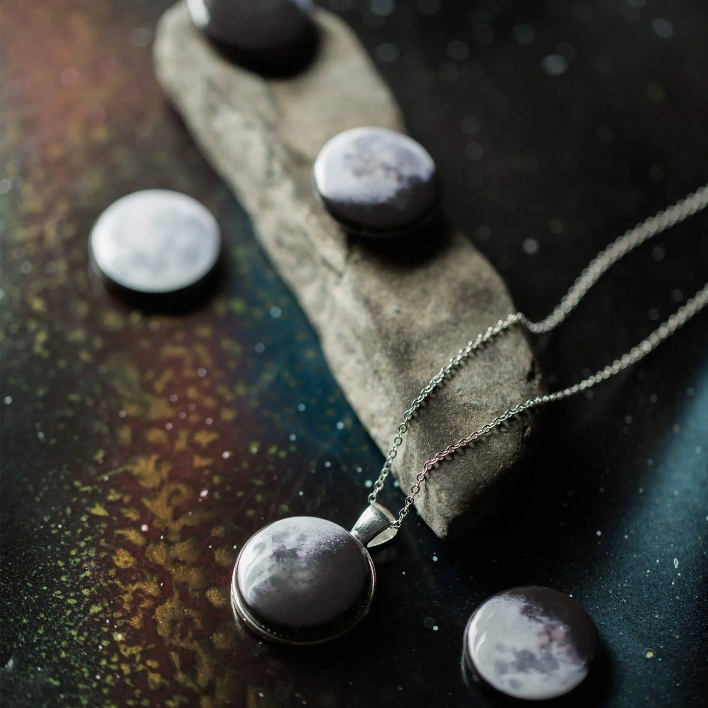 Interchangeable Moon Phase Necklace - minbolu -