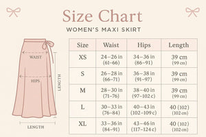 Maxi Skirt with Pockets - Side Bow Detail & Drawstring Waist - minbolu -