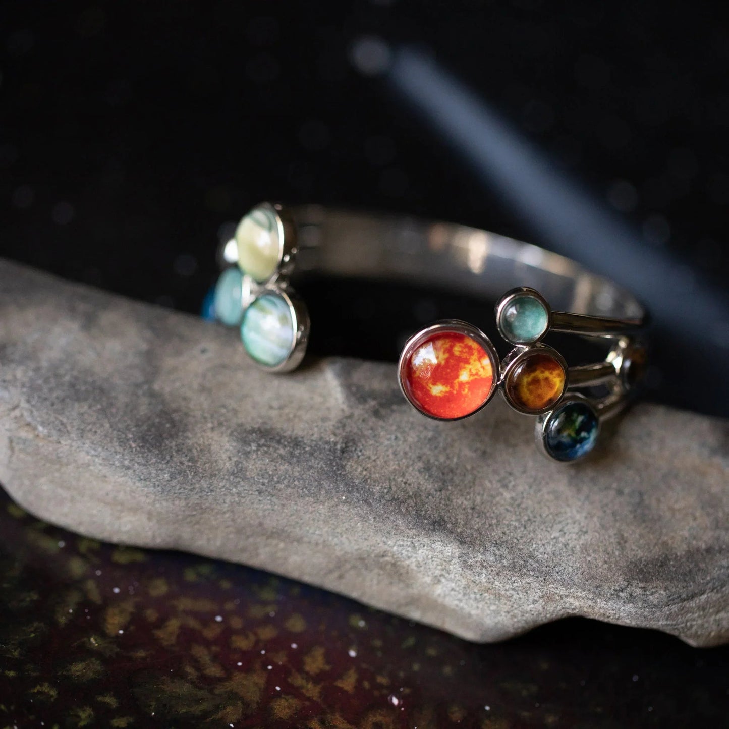 Open Solar System Cuff Bracelet - minbolu