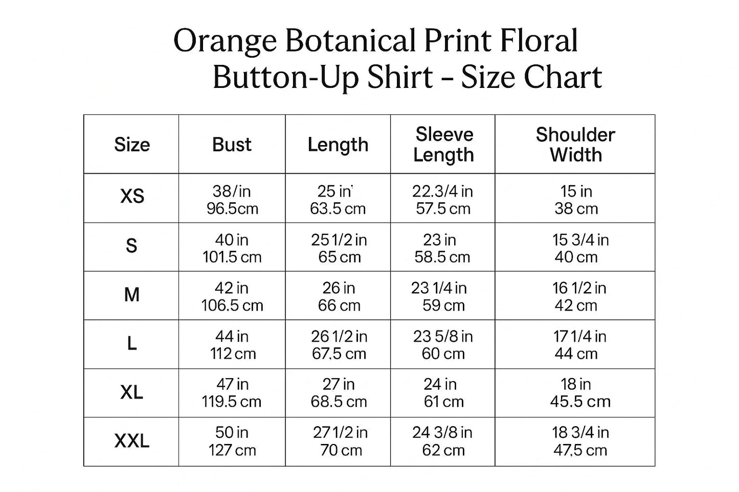 Orange Botanical Print Floral Button - Up Shirt with Chest Pocket - minbolu
