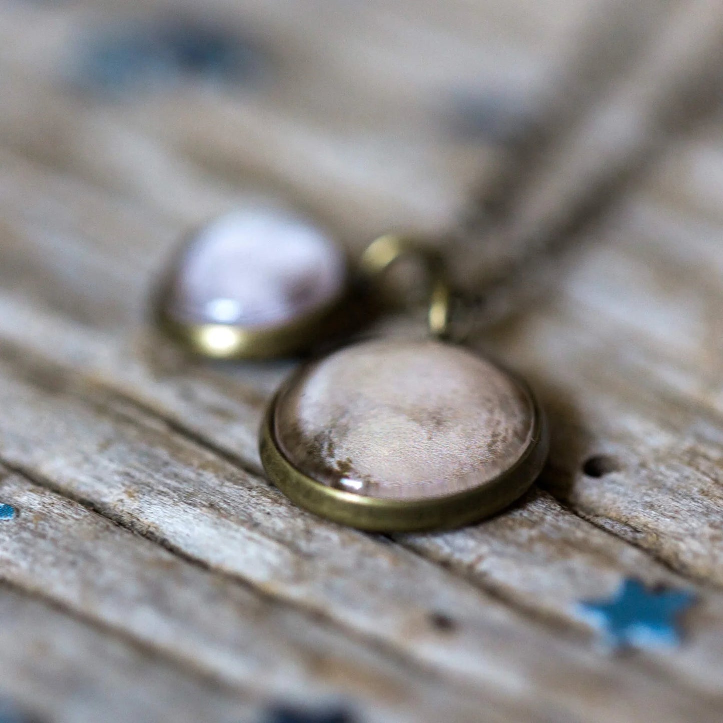 Pluto and Charon Layered Space Necklace - minbolu -