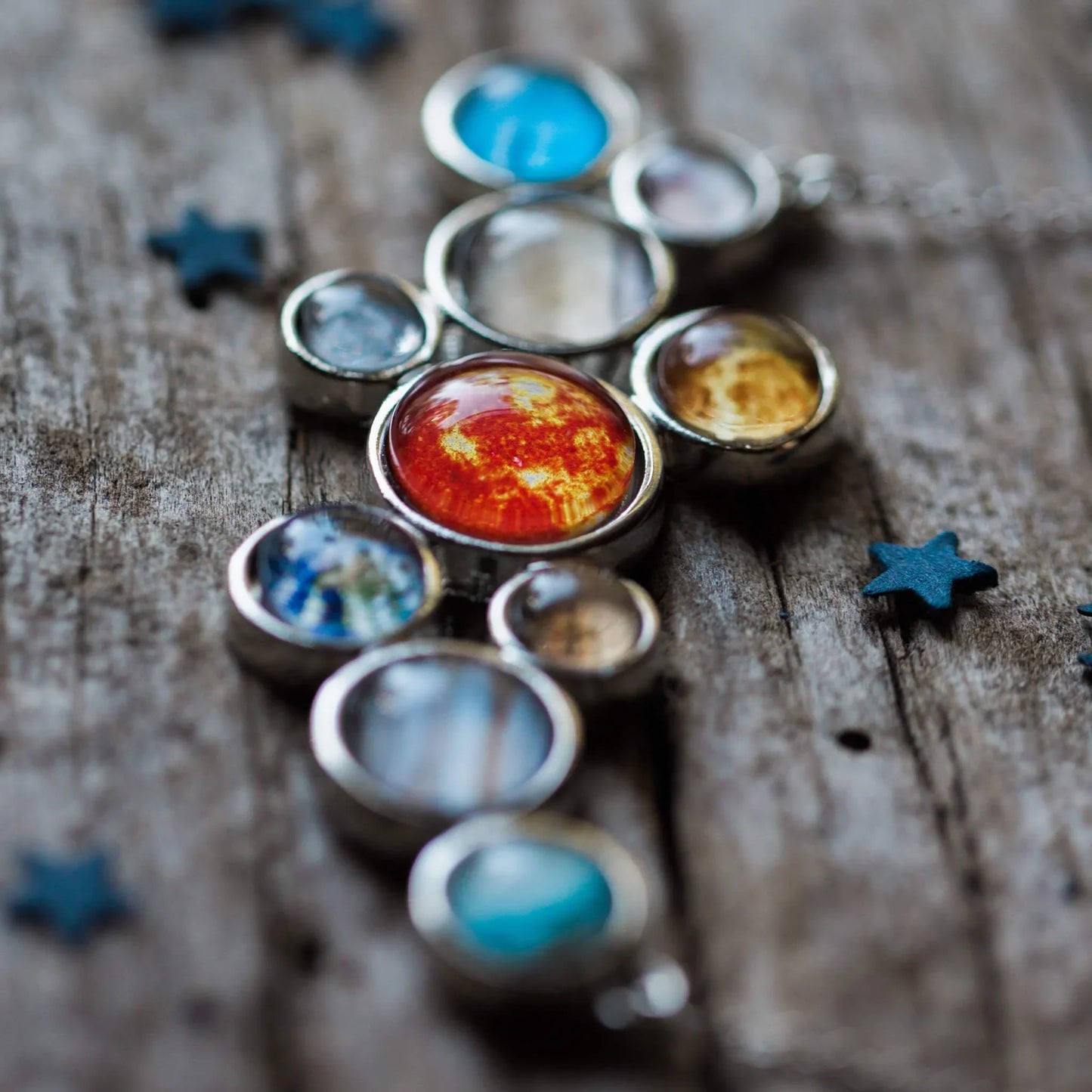 Solar System Statement Bib Necklace - minbolu -