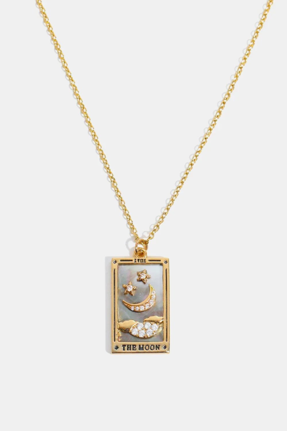 Tarot Card Pendant Stainless Steel Necklace - minbolu